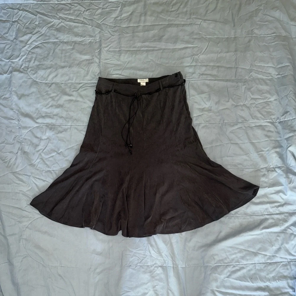 Dressbarn Gray A-Line Skirt - Picture 7 of 8